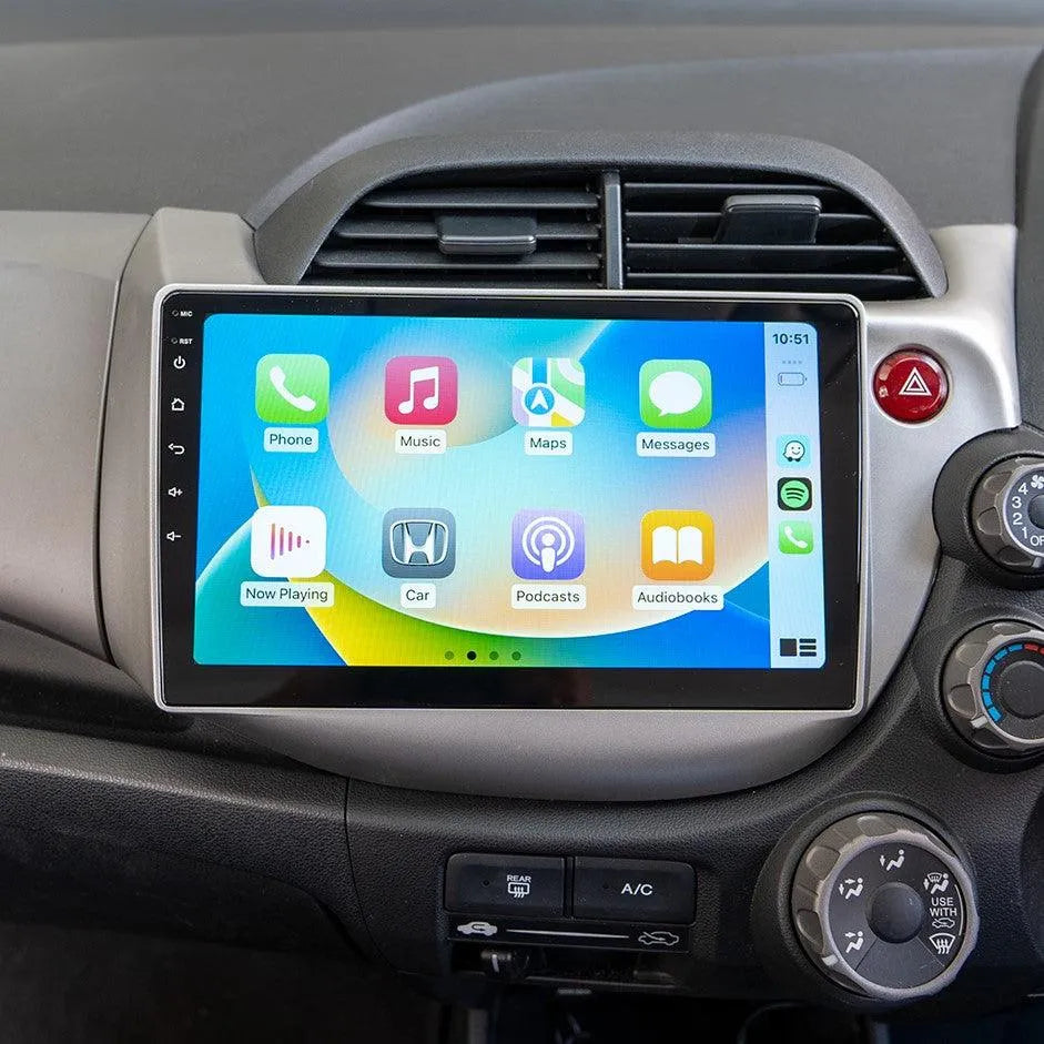 Honda Jazz Head Unit Upgrade Kit (2020-2022) - 9inch Wireless Multitouch Smartscreen with Apple Carplay Android Auto