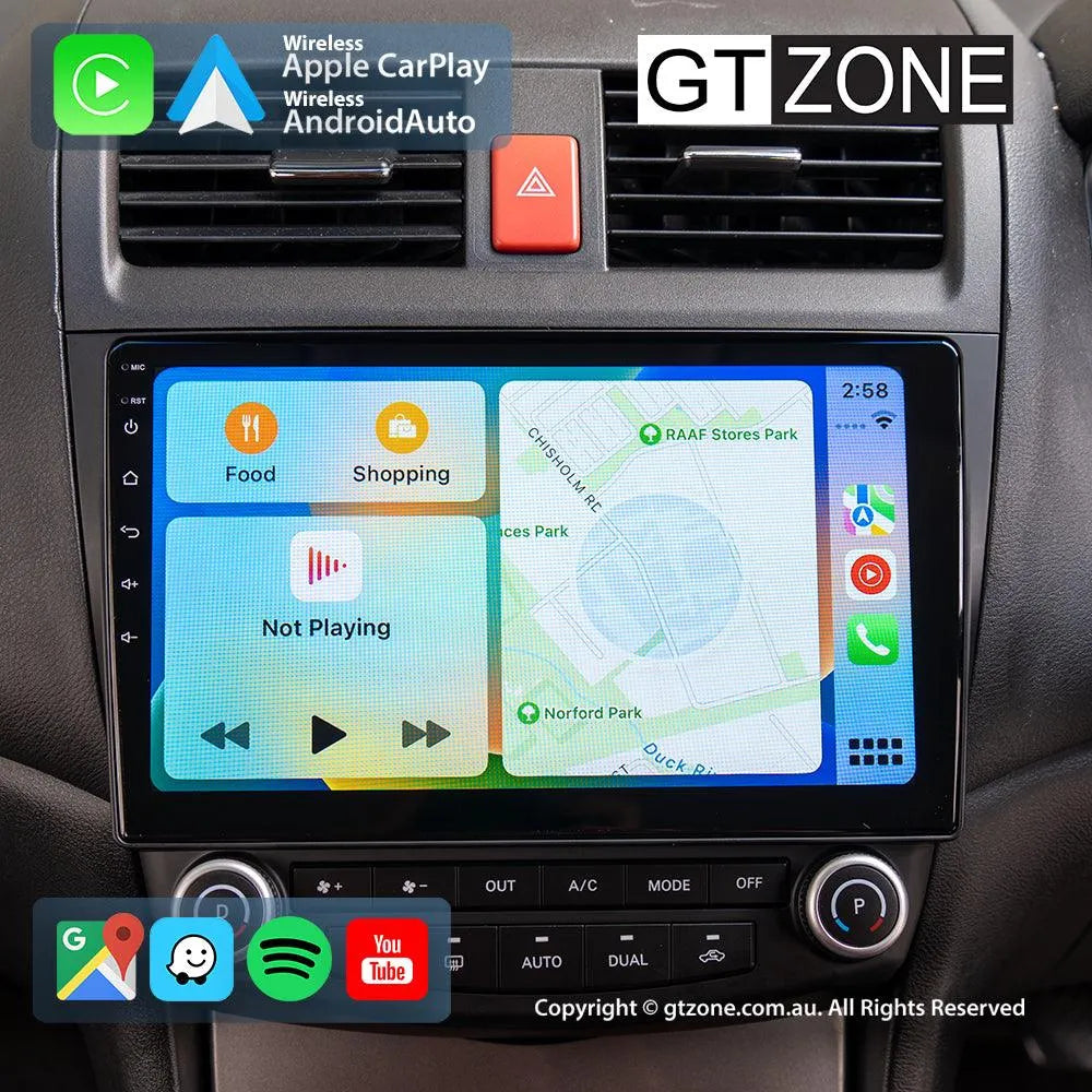 Honda Accord Head Unit Upgrade Kit (2003-2007) -10inch Wireless Multitouch Smartscreen With Apple Carplay Android Auto