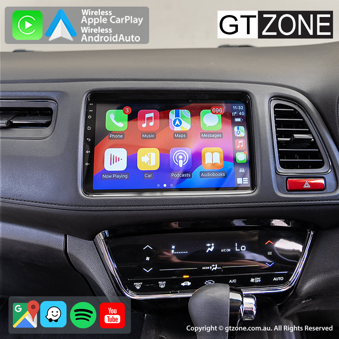 Honda HRV Head Unit Upgrade Kit (2015-2022) - 9 inch Stereo with Wireless Apple Carplay Android Auto
