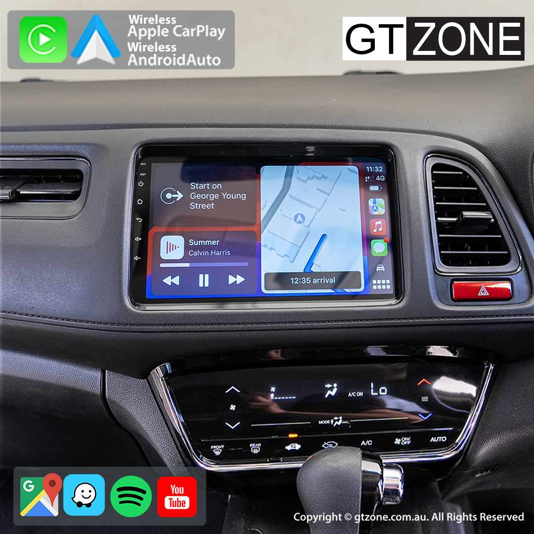 Honda HRV Head Unit Upgrade Kit (2015-2022) - 9 inch Stereo with Wireless Apple Carplay Android Auto