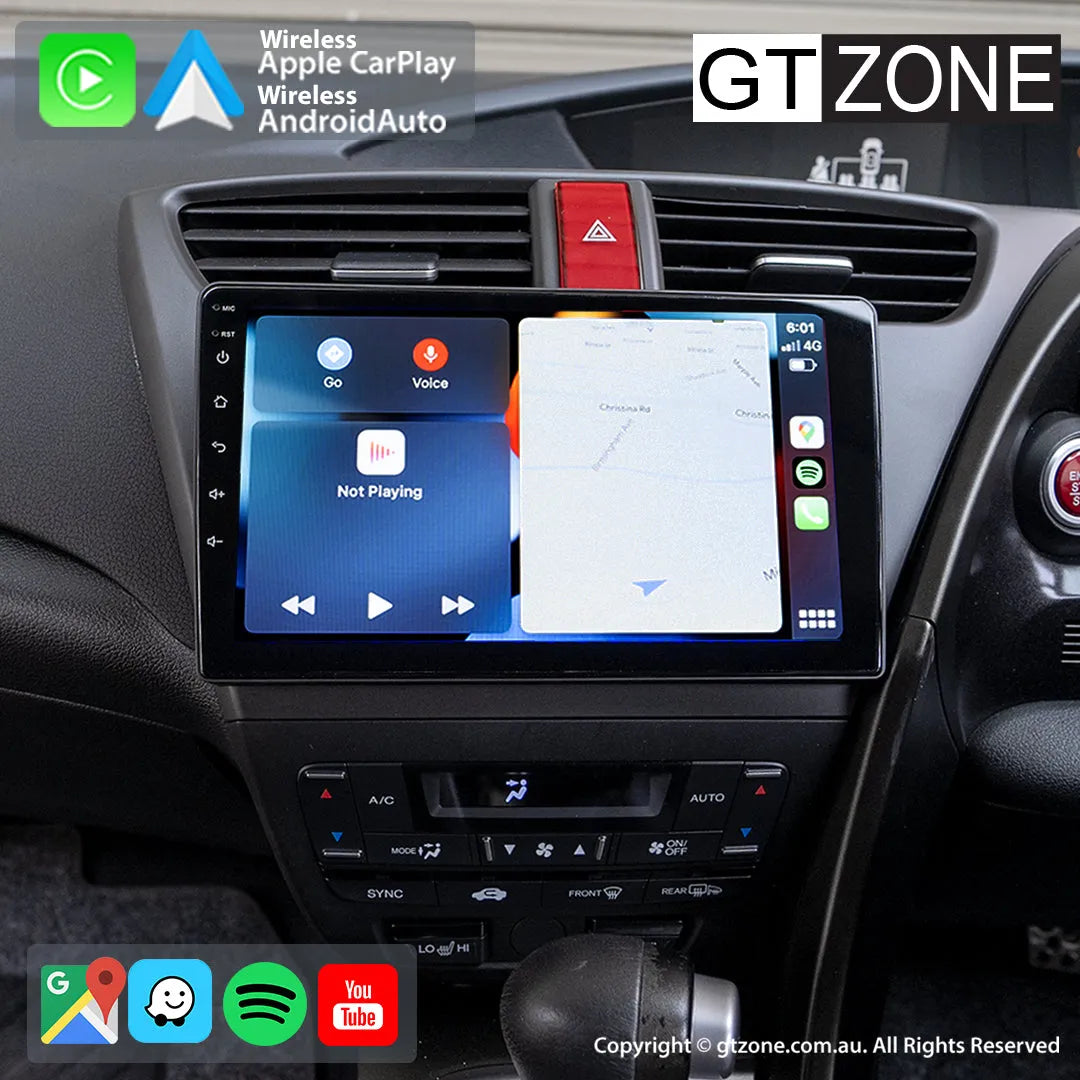 Honda Civic Hatchback Head Unit Upgrade Kit (2016-2021) - 9inch Wireless Apple Carplay Android Auto