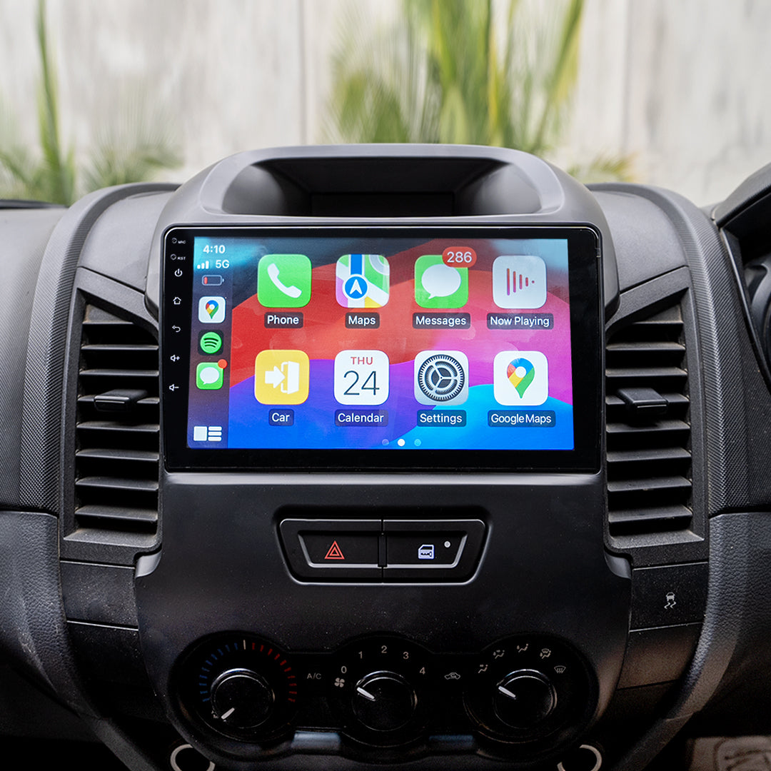 Ford Ranger PX Head Unit Upgrade Kit (2012-2015) - 9inch Touchscreen with Wireless Apple Carplay & Android Auto