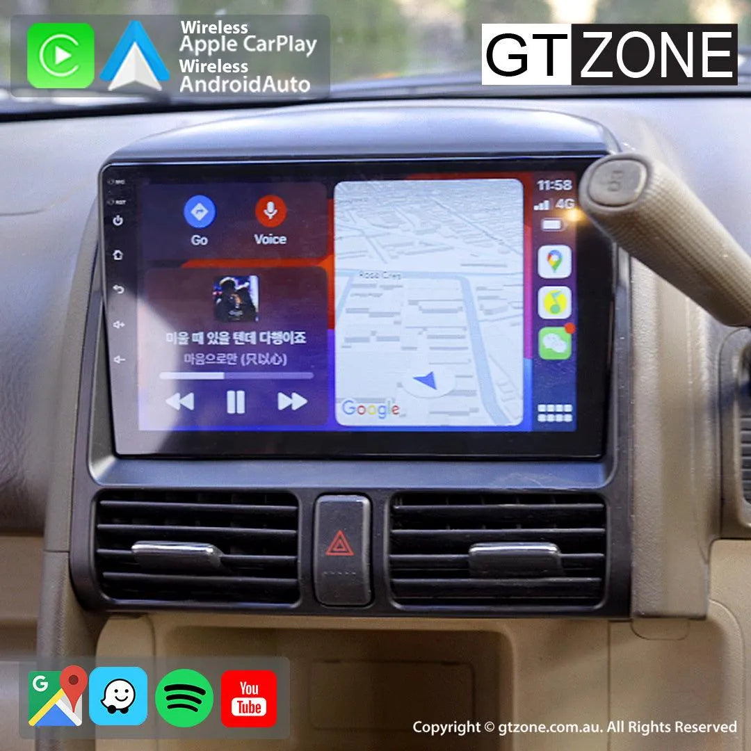 Honda CRV Head Unit Upgrade Kit (2001-2007) - 9inch Wireless Apple Carplay & Android Auto