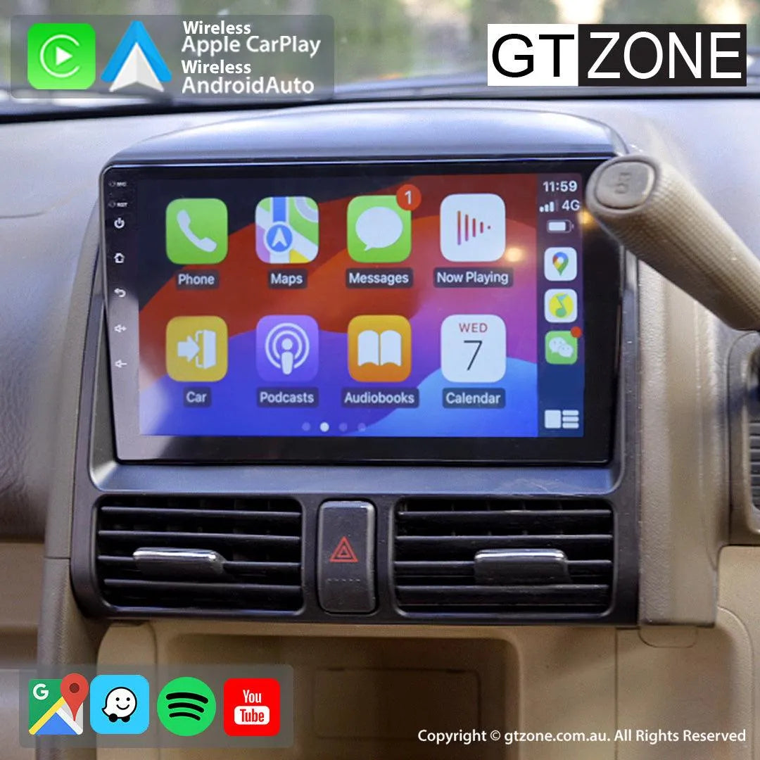 Honda CRV Head Unit Upgrade Kit (2001-2007) - 9inch Wireless Apple Carplay & Android Auto
