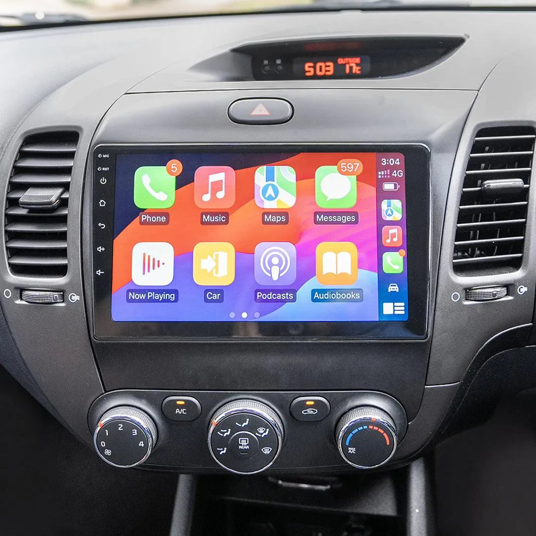 Kia Cerato Head Unit Upgrade Kit (2015-2020) - 9inch Wireless Multitouch Smartscreen with Apple Carplay Android Auto