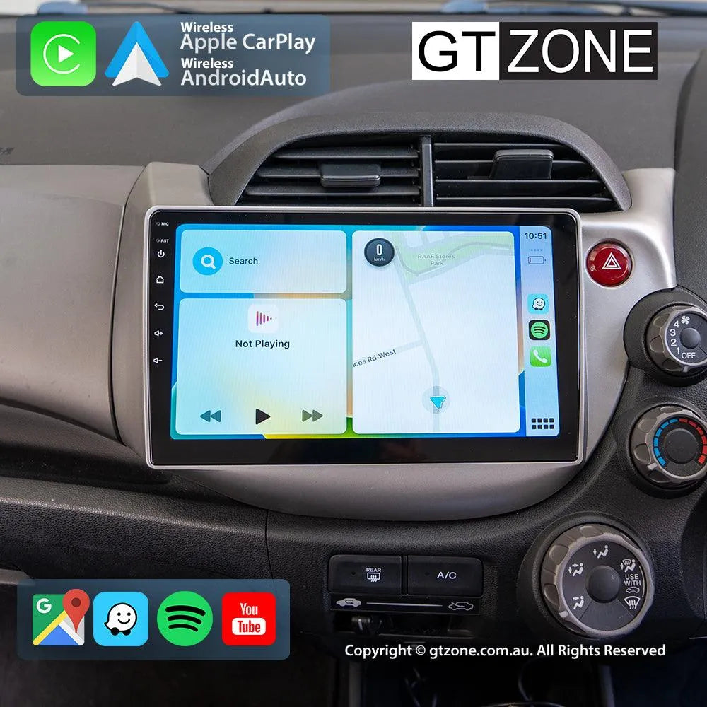 Honda Jazz Head Unit Upgrade Kit (2020-2022) - 9inch Wireless Multitouch Smartscreen with Apple Carplay Android Auto