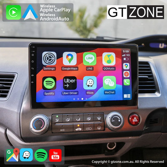 Honda Civic Head Unit Upgrade Kit (2001-2005) - 9inch Wireless Apple Carplay Android Auto